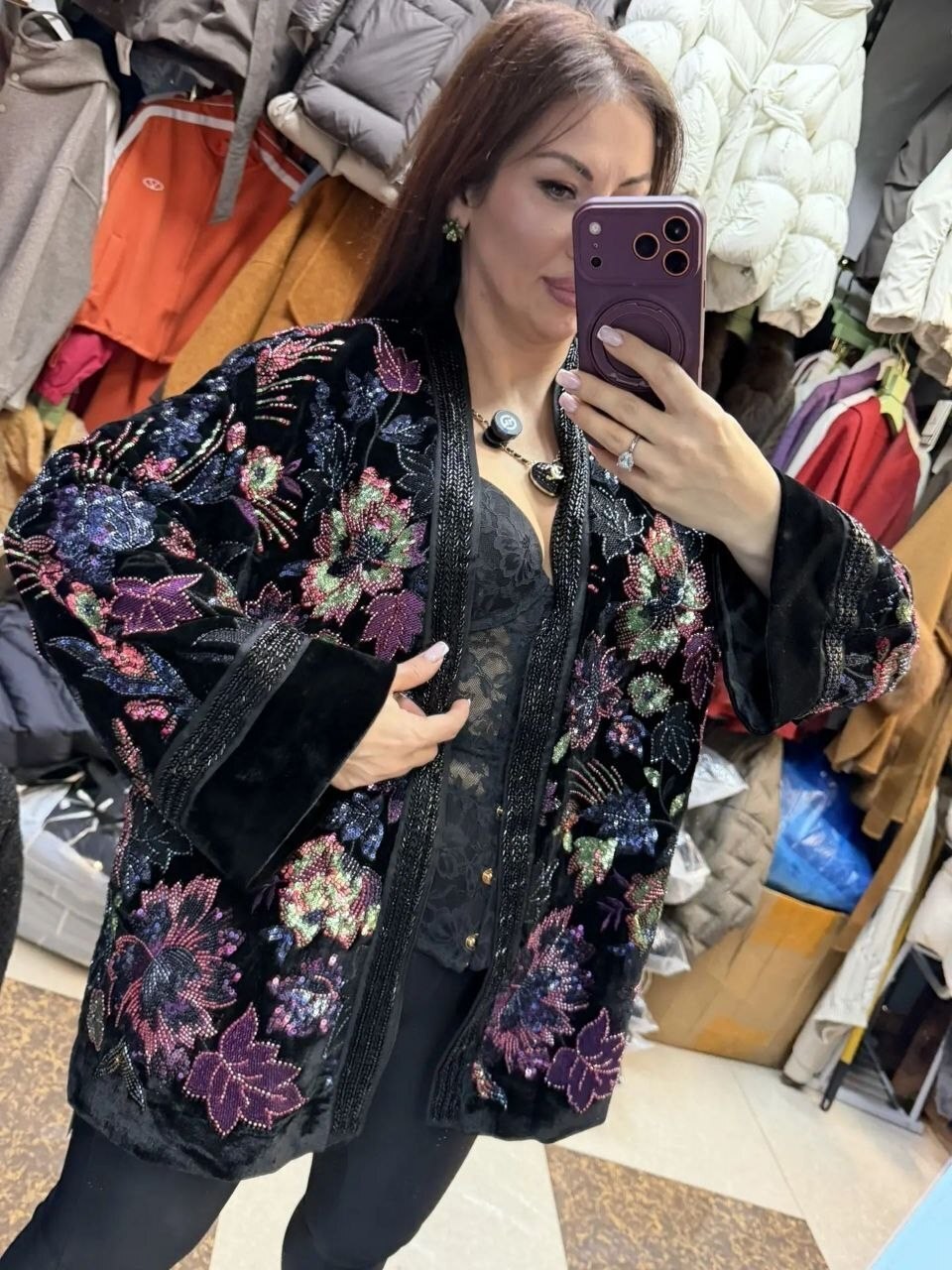 пальто с вышивкой,кардиган кимоно,куртка женская,кардиган с пайетками,кардиган