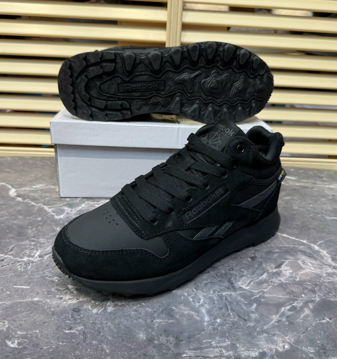 reebok зимние кроссовки мужские,зимние кроссовки reebok classic leather high цвет серый,кроссовки reebok,кроссовки зимние с мехом reebok зима 273338660,мужские кроссовки reebok