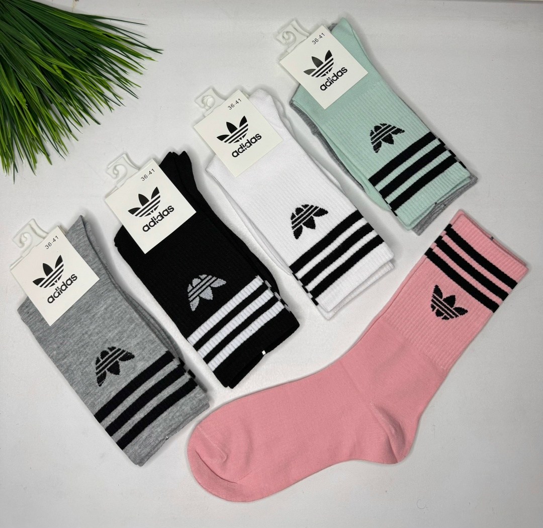 носки женские adidas,носки женские,комплект носки женские,носки 5 пар,носки спортивные