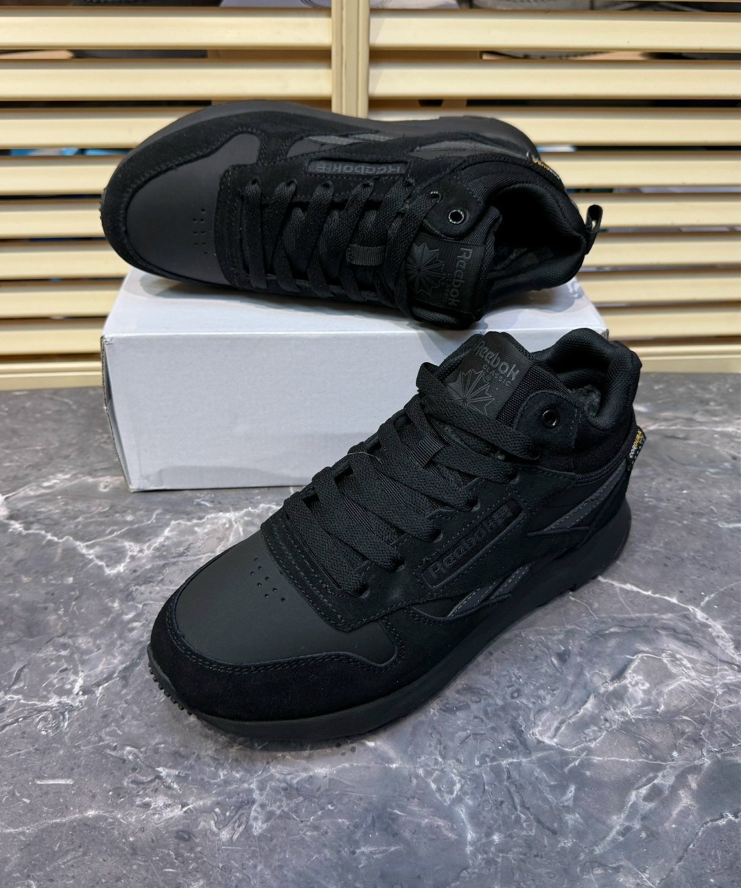 reebok зимние кроссовки мужские,зимние кроссовки reebok classic leather high цвет серый,кроссовки reebok,кроссовки зимние с мехом reebok зима 273338660,мужские кроссовки reebok