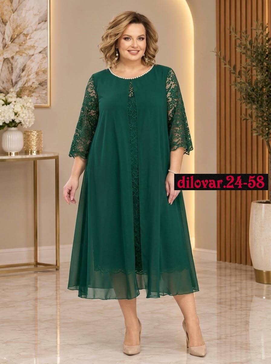 нарядное платье,платье pretty 749 изумрудный размер 56-66,платье женское,платье большие размеры,платье шифон