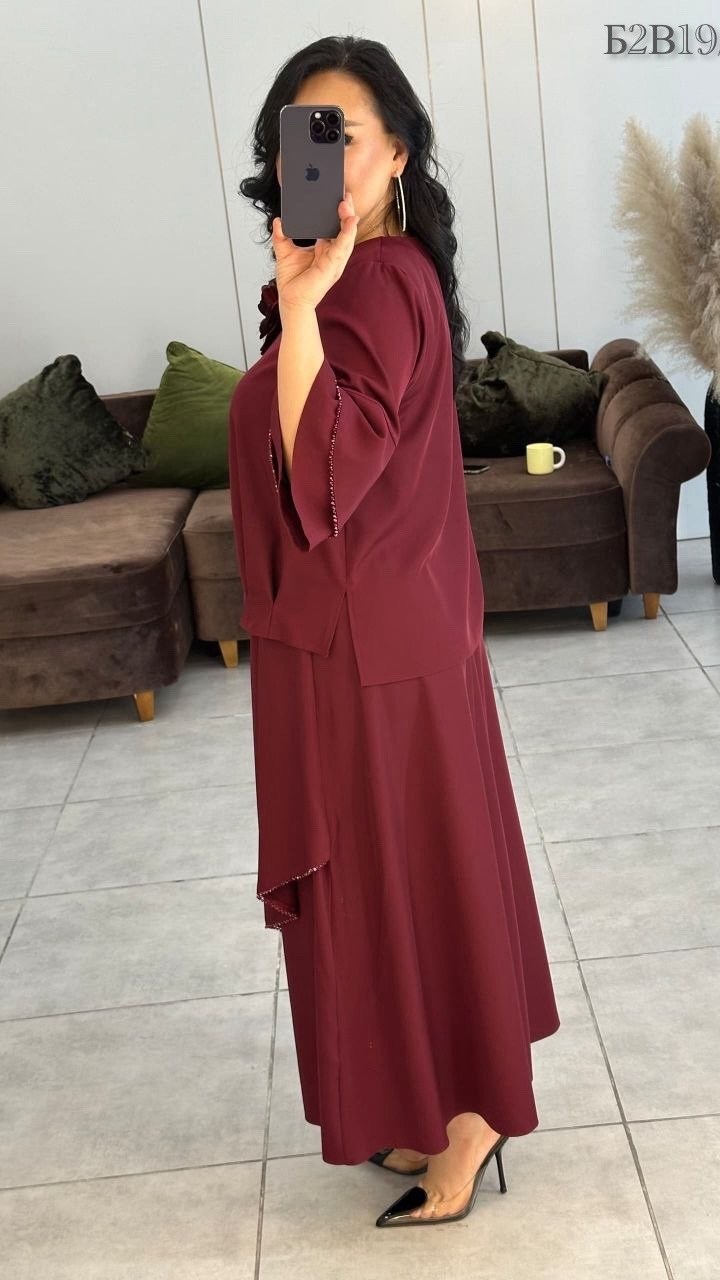 костюм брючный праздничный больших размеров бордовый ltmoda 211160784,костюм с юбкой,костюм классический женский alira вечерний/праздничный брючный двойка бордовый,костюм брючный праздничный больших р