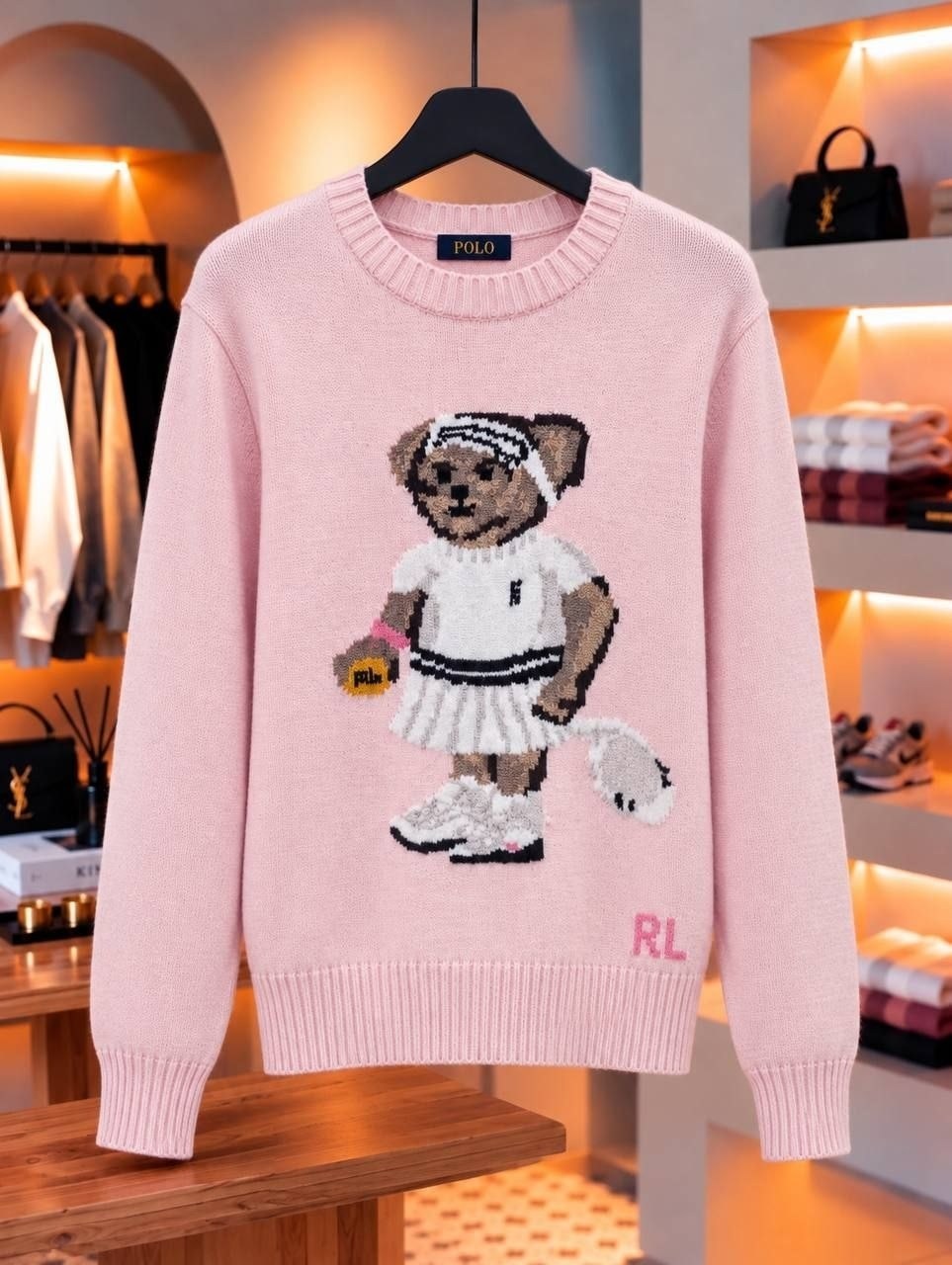 джемпер с мишкой,кашемировый свитер медведь ralph lauren,свитер с мишками,свитер с мишкой ральф лорен,свитер ральф лаурен с медведем женский