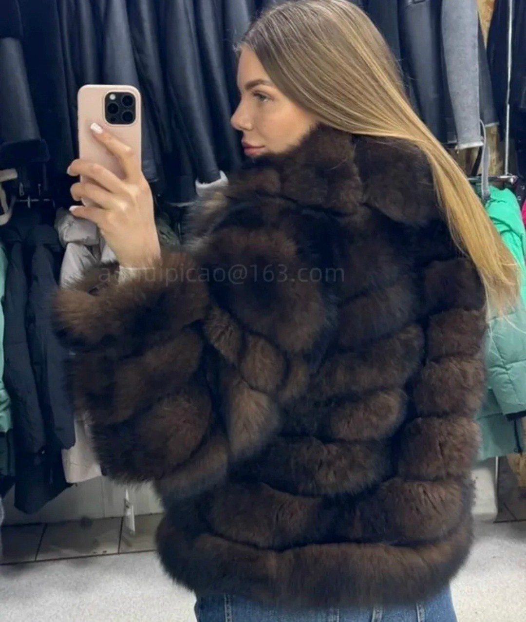 шуба из песца,шуба из финского песца,шуба из финского песца yana kraft brand,шуба из песца под соболя,шуба из финского песца тонировка под соболя