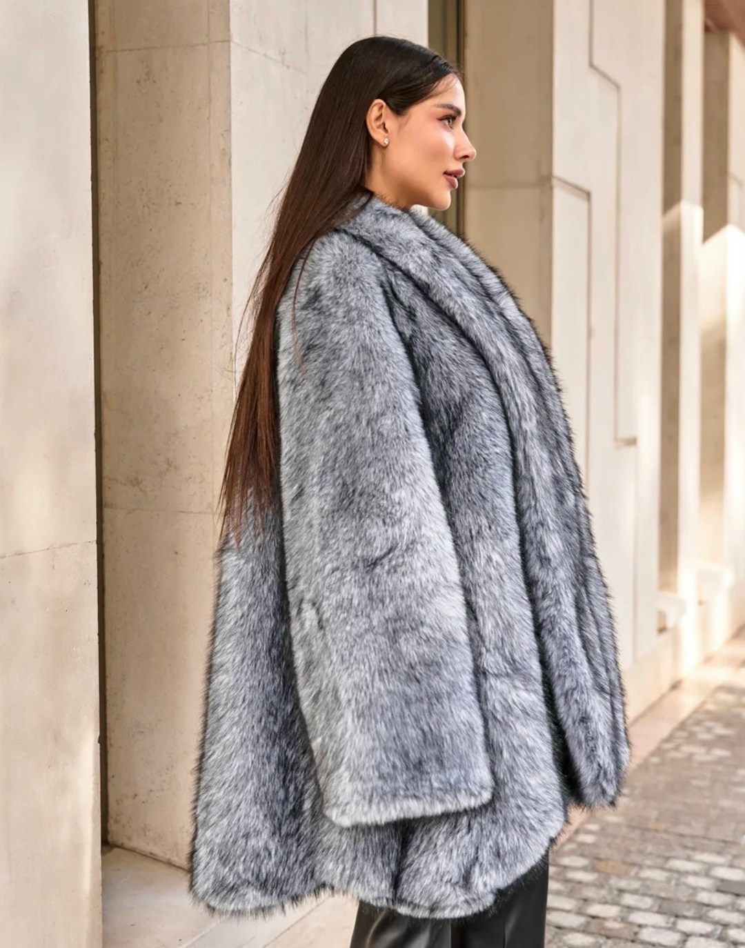 шуба искусственная,шуба короткая серая экомех yana furs,шубка,полушубок из эко меха,полушубок из экомеха