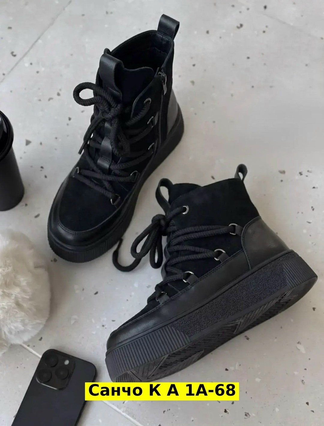 женские зимние ботинки угги ugg черные, женская ботинки кож зам,ботинки замш, женская,ботинки кож зам