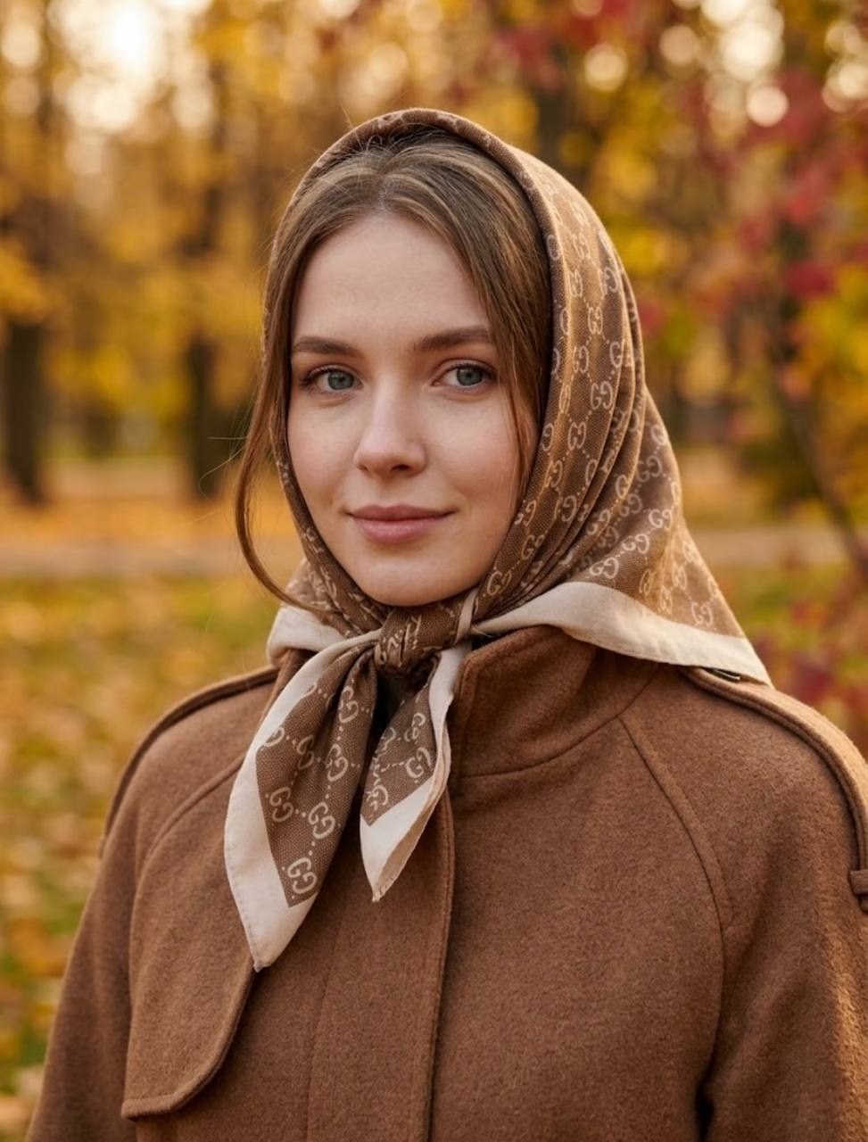 платок на голову с пальто,платок на голове под пальто,косынка платок,косынка платок женская из эко кожи markinna,платки женские