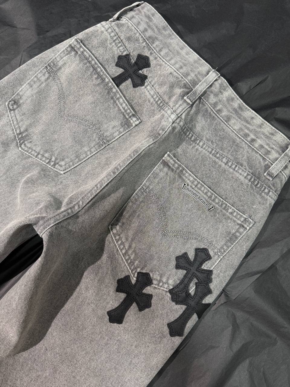 джинсы с крестами chrome hearts,джинсы chrome hearts,джинсы с крестами,chrome hearts jeans,cross patchwork black vintage levi’s denim jeans