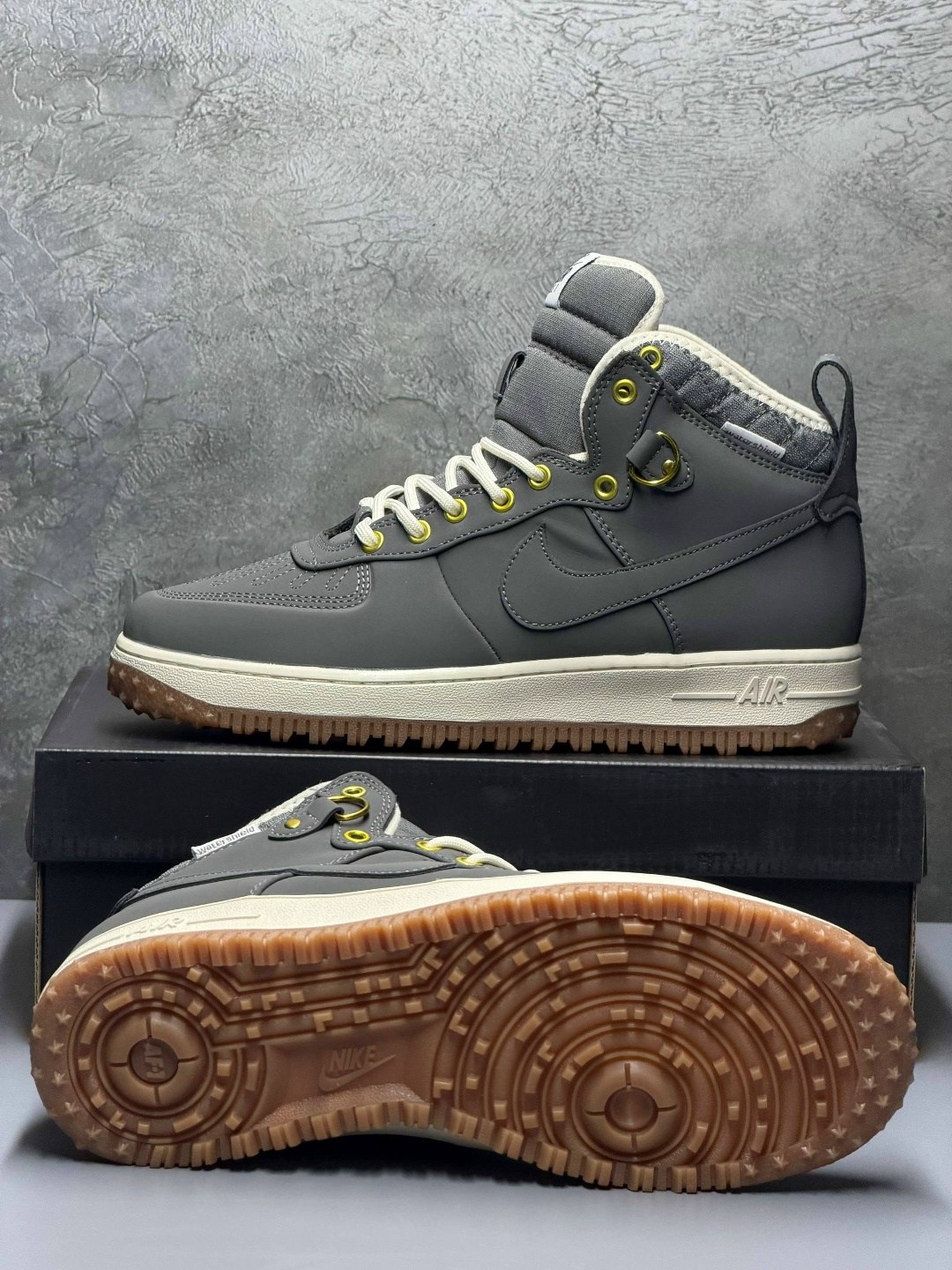зимние кроссовки nike air force 1 duckboot,кроссовки nike air force 1 lunar duckboot thermo grey,мужские зимние кроссовки nike air force 1 duckboot,кроссовки зимние nike air force 1,кроссовки nike air