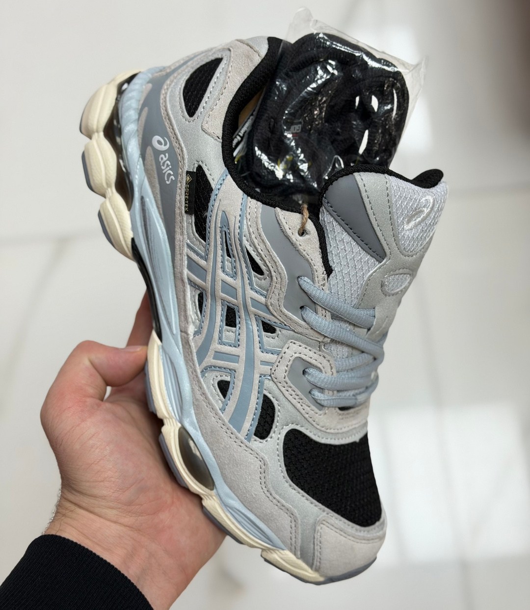 кроссовки asics gel-nyc,кроссовки asics,кроссовки мужские asics,кроссовки asics gel,спортивные кроссовки asics gel nyc asics цвет серый черный