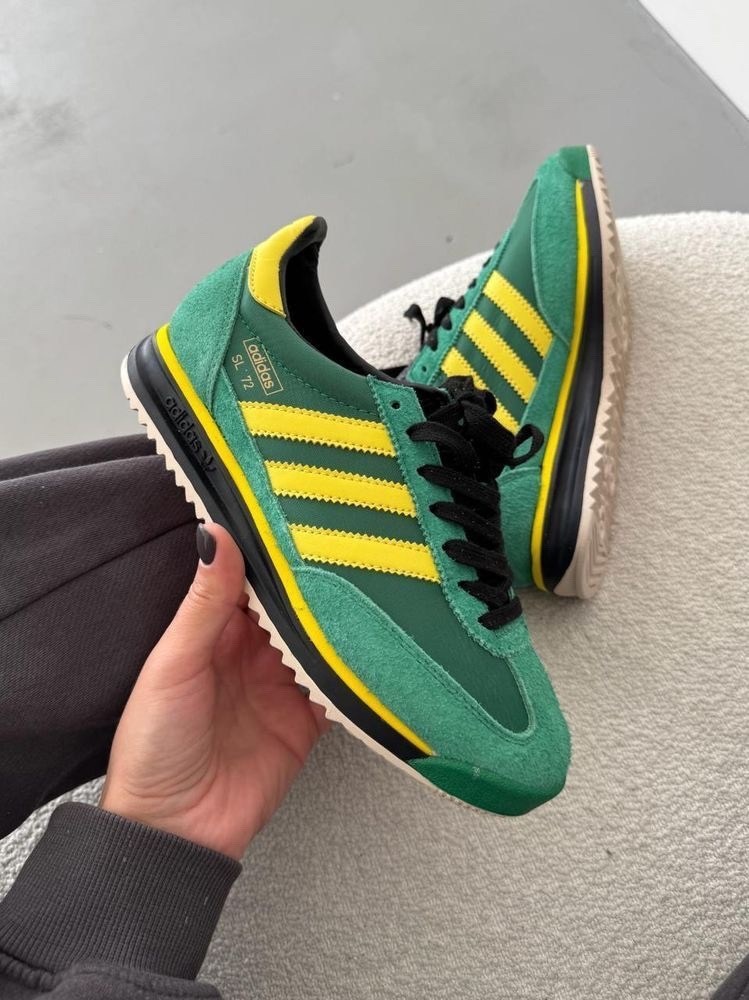 кроссовки adidas,зелено-желтые кроссовки adidas sl72 retro sport,adidas sl 72 original,кроссовки adidas sl 72 rs,sl adidas 72
