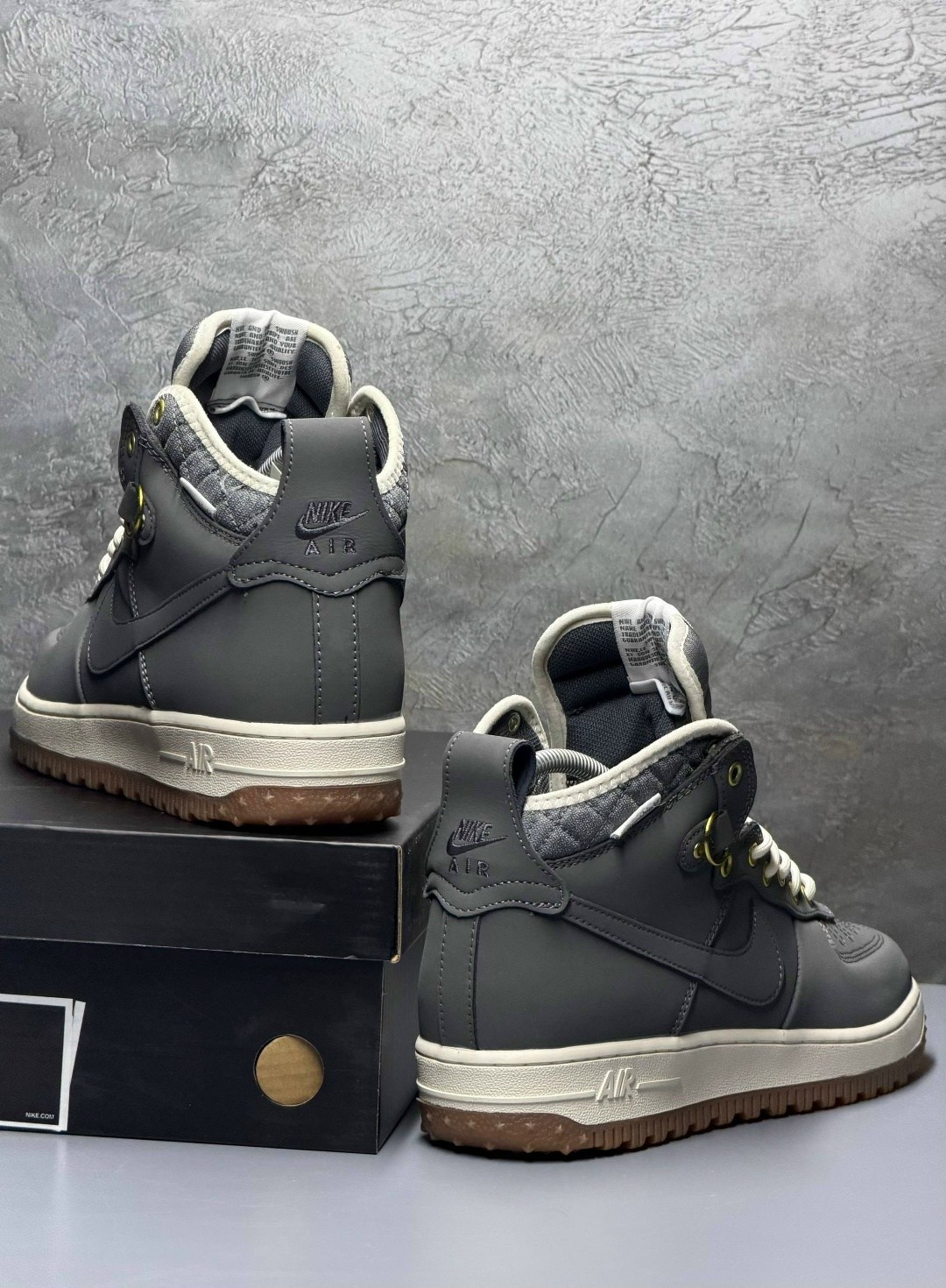 зимние кроссовки nike air force 1 duckboot,кроссовки nike air force 1 lunar duckboot thermo grey,мужские зимние кроссовки nike air force 1 duckboot,кроссовки зимние nike air force 1,кроссовки nike air