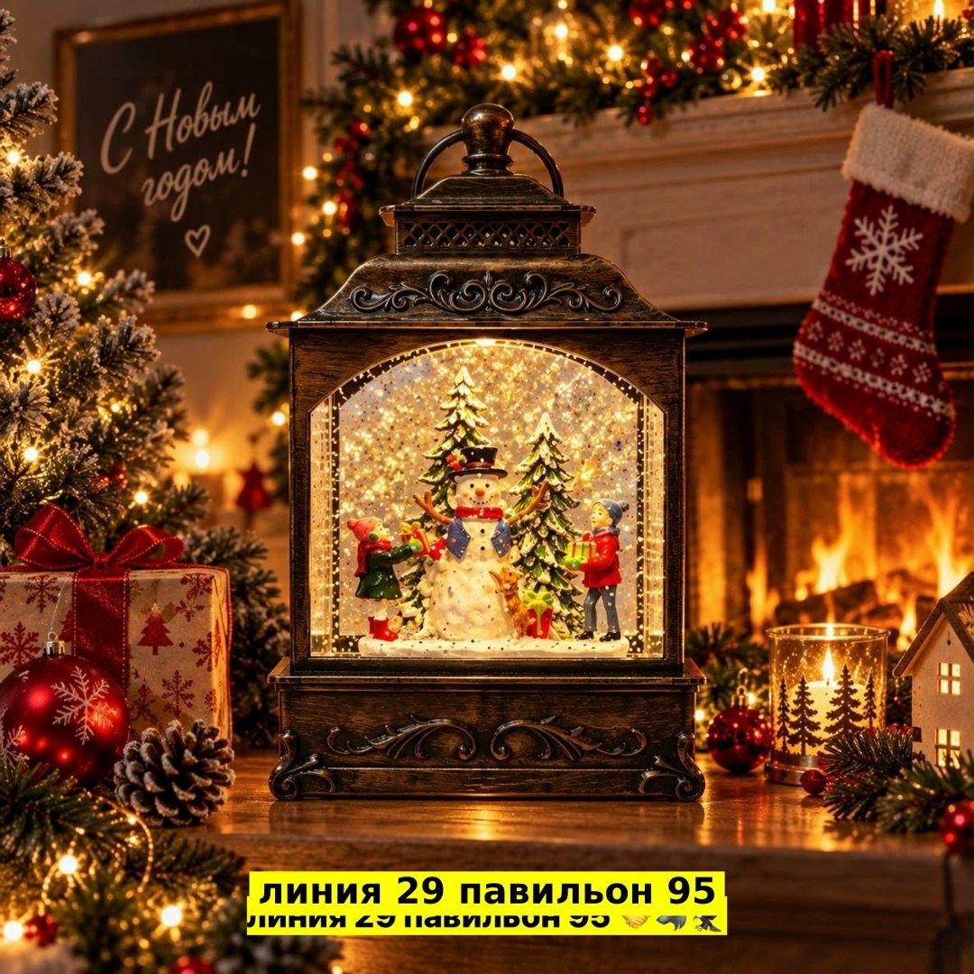 новогодний фонарь,светильник новогодний фонарь,декоративный фонарь на новый год,фонарь новогодний со снегом музыкальный,новогодний фонарь со снегом внутри и подсветкой