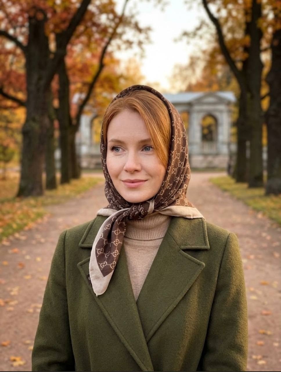 платок на голову с пальто,платок на голове под пальто,косынка платок,косынка платок женская из эко кожи markinna,платки женские