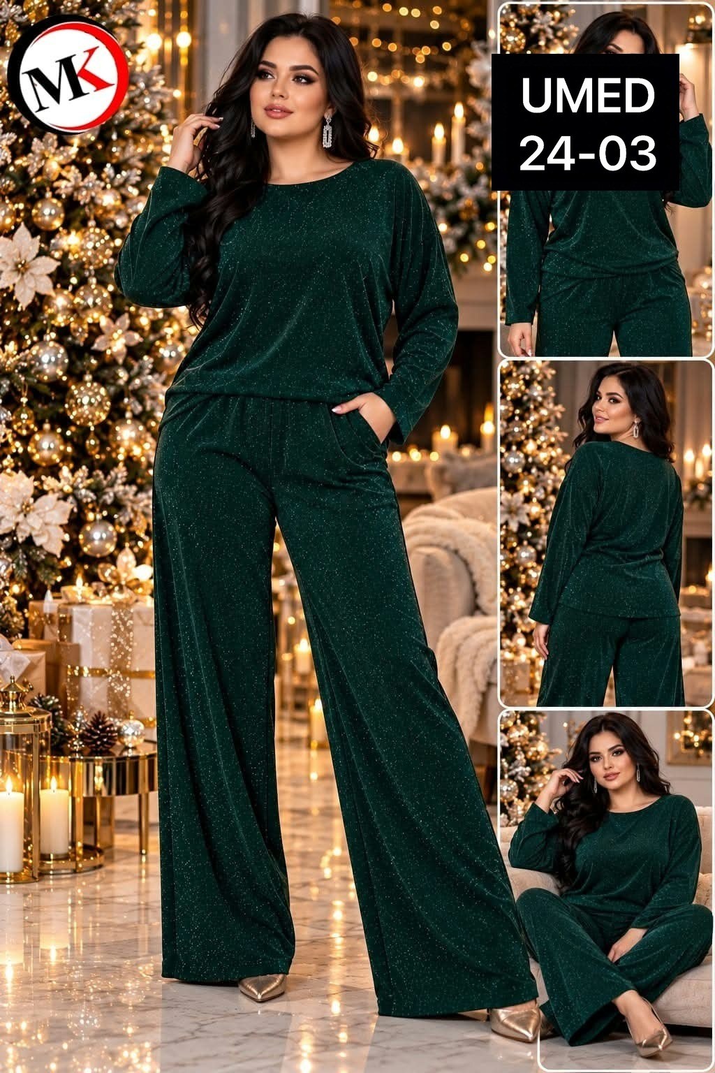 костюм женский,костюм liona style 919 зеленый,костюм для женщин,костюм вечерний,костюм с люрексом