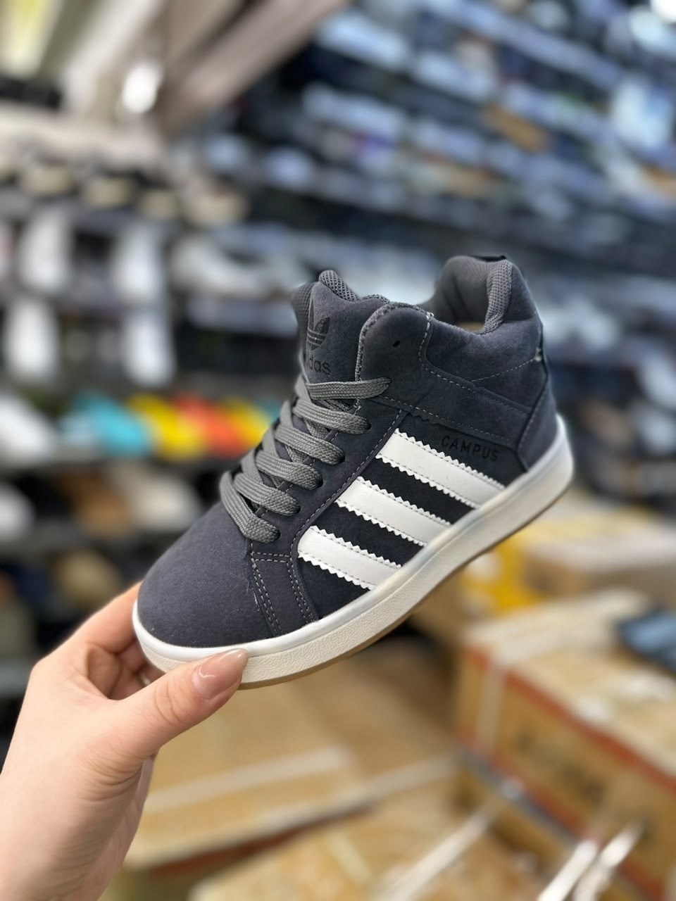 кроссовки зимние высокие campus с мехом adidas,зимние кроссовки adidas campus high цвет серый,зимние кроссовки adidas campus high,,кроссовки зимние adidas campus