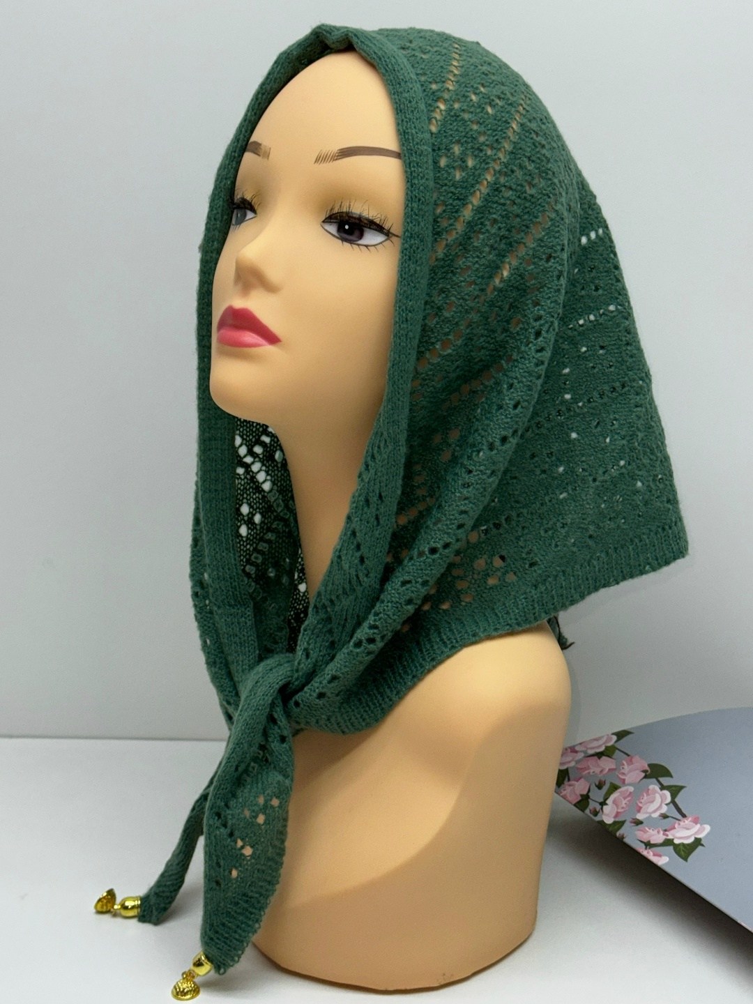 косынка,платки косынка,вязаные косынки,женская косынка,платок вязаный