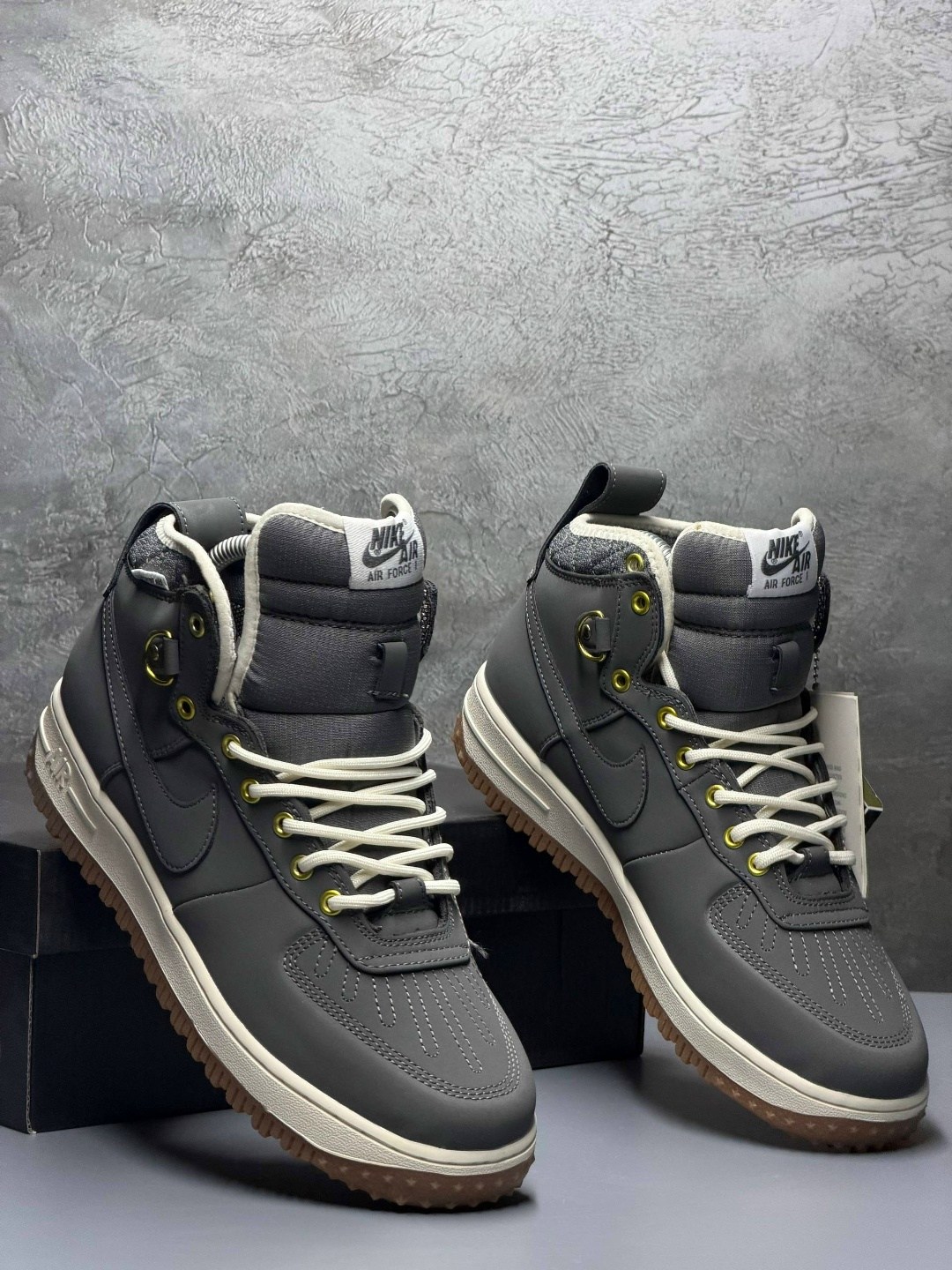 зимние кроссовки nike air force 1 duckboot,кроссовки nike air force 1 lunar duckboot thermo grey,мужские зимние кроссовки nike air force 1 duckboot,кроссовки зимние nike air force 1,кроссовки nike air
