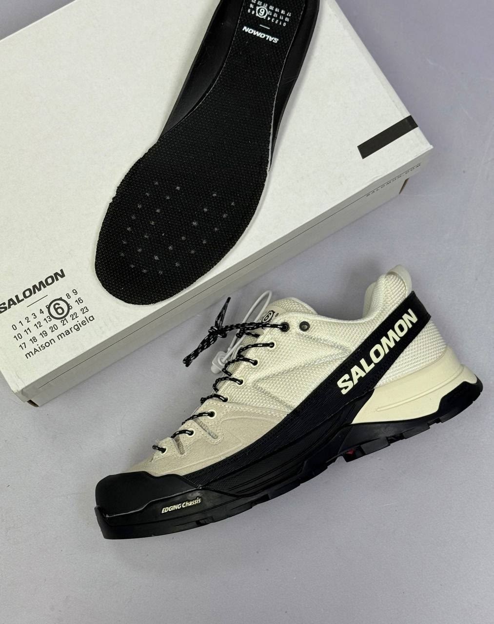 кроссовки x-alp со вставками mm6 maison margiela salomon белый,кроссовки salomon,кроссовки mm6 maison margiela x salomon,maison margiela x salomon,кроссовки