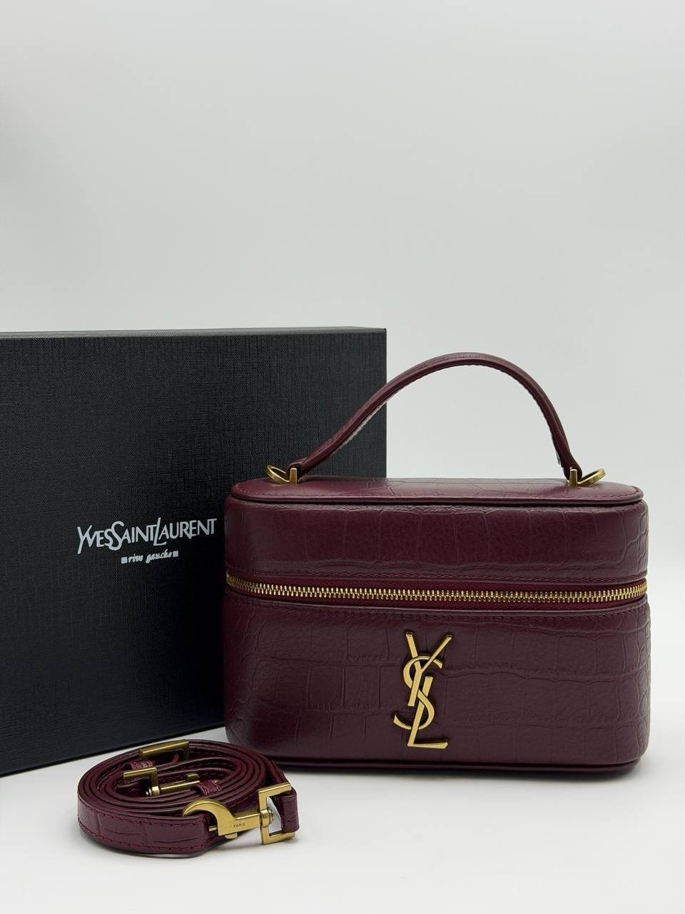 кожаная сумка yves saint laurent gaby vanity бордовая,сумка в стиле ysl gaby vanity bag yves saint laurent,сумка,сумка yves saint laurent,брендовая сумка женская