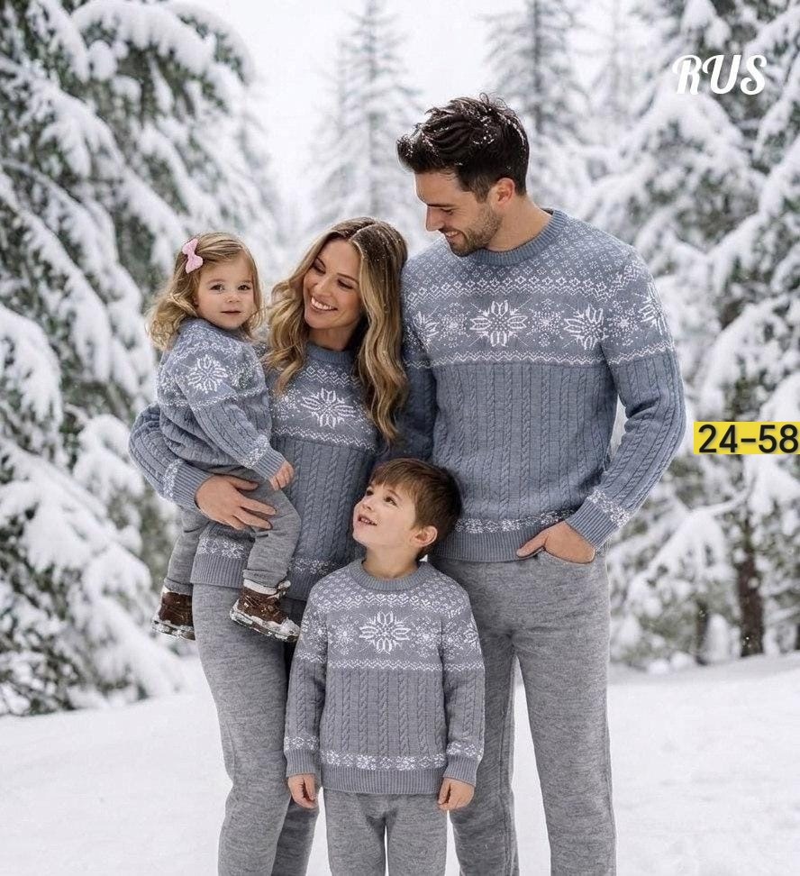 свитер с горлом новогодний с оленями шерстяной family look plover,свитер plover wear family look,джемпер новогодний,новогодние свитера,детский свитер