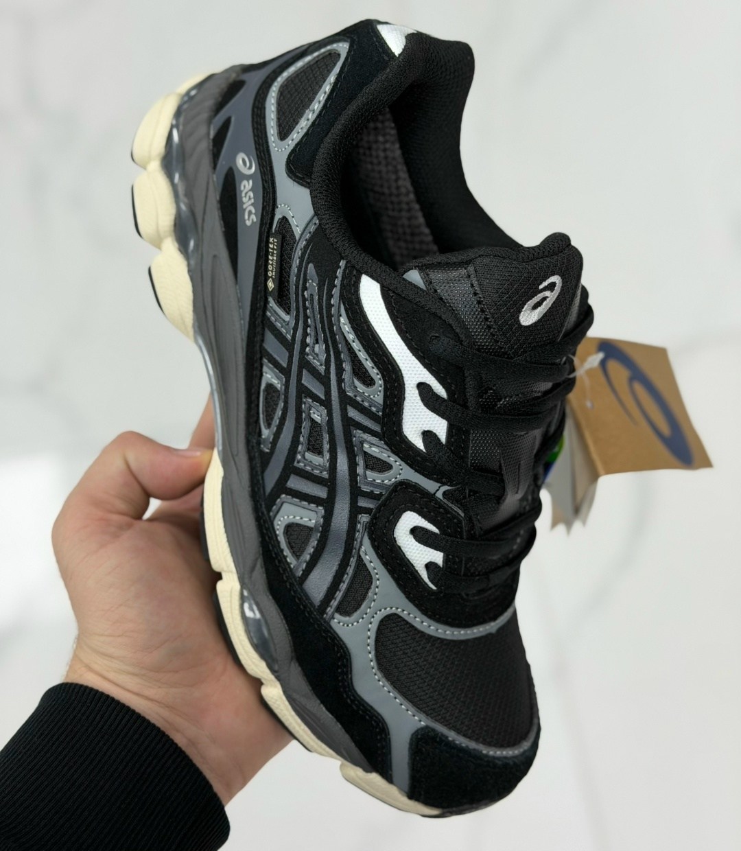 кроссовки asics gel-nyc,кроссовки asics,кроссовки мужские asics,кроссовки asics gel,спортивные кроссовки asics gel nyc asics цвет серый черный