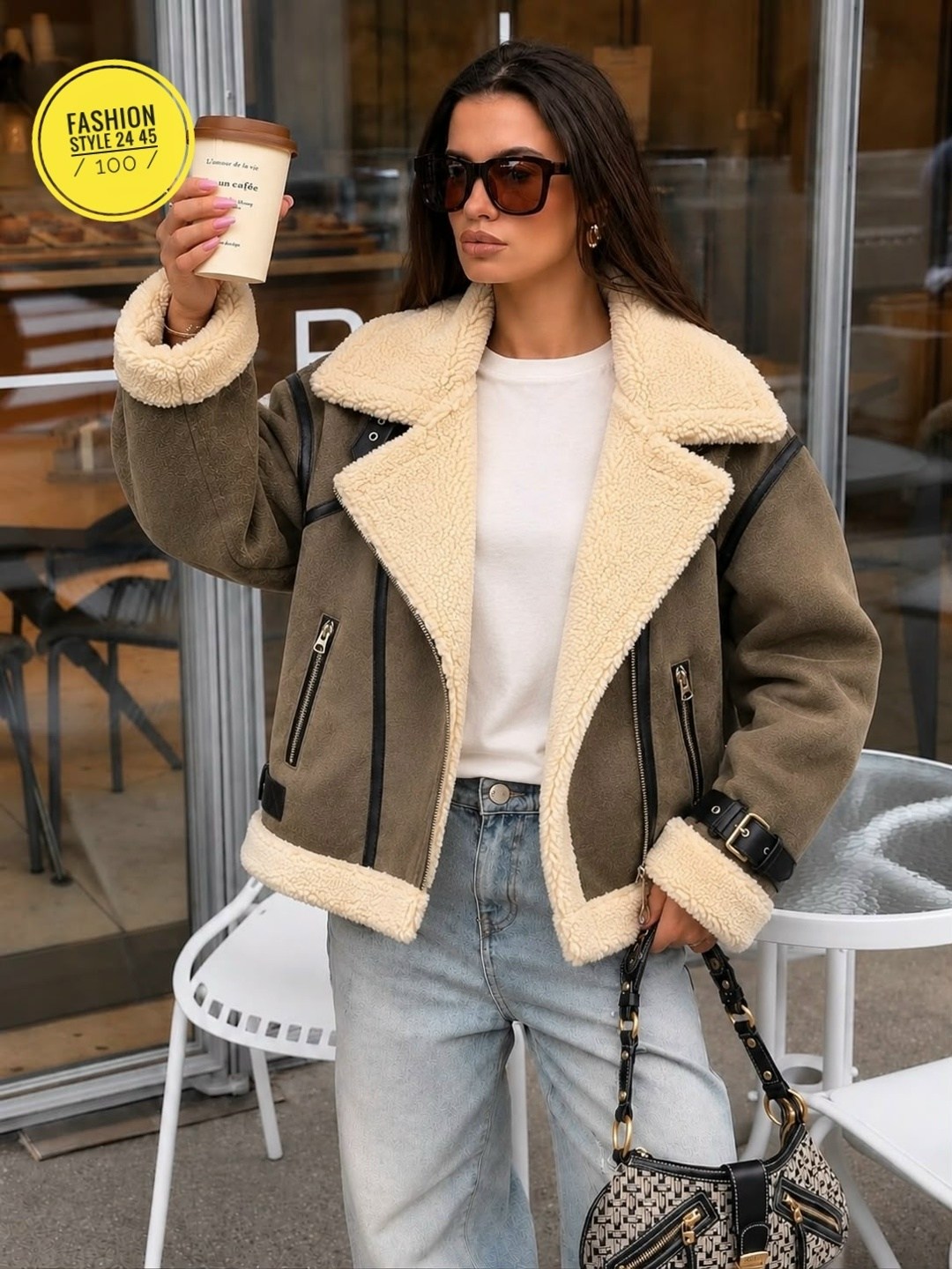 женская дубленка,дубленка авиатор,стильная дубленка,дубленка авиатор женская,короткая дубленка