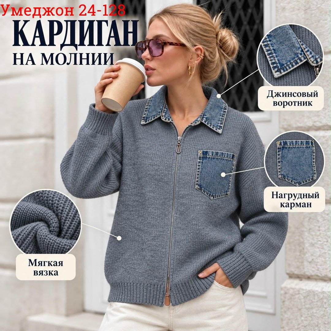 вязаный кардиган на молнии,женская кофта,кардиган,свитер на молнии вязаный,вязаный кардиган