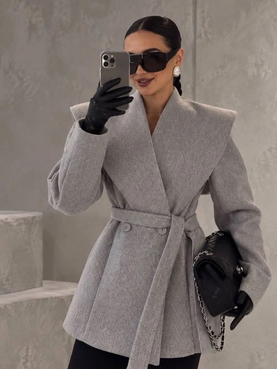 пальто женское,модное пальто,пальто женское electrastyle 67171 серое 42 ru,пальто beautiful free 7018 серый меланж,пальто серое женское